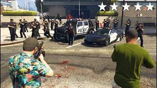Thumbnail: GTA 5 - Michael & Franklin STEAL Luxury Police Supercars 🚔 5 Star Police Chase 🔥