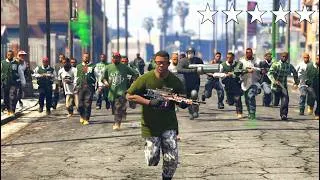 Thumbnail: GTA 5 - Gangster Franklin & 30 Bodyguards vs Ballas 🔥 5 Star Police Station Attack 🚔