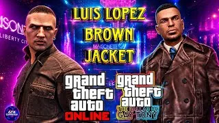 Thumbnail: GTA 5 - Luis Lopez Outfit Creation Brown Pea Coat Jacket 