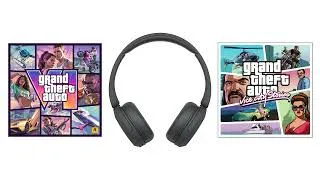 Thumbnail: GTA 6 Official Main Theme on the left, GTA Vice City Stories Theme on the right