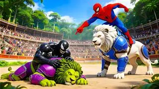 Thumbnail: 🦁🕷️SPIDERMAN Wins The Magic Legendary LION Racing Championship – Epic Racing Challenge