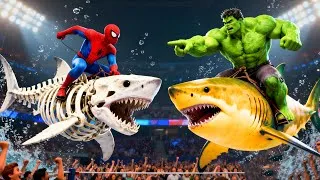 Thumbnail: SPIDERMAN Wins The Magic Giant MEGALODON Shark Racing Championship l GTA 5 Epic Racing Challenge