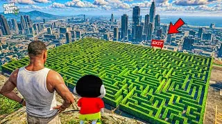 Thumbnail: Franklin And Shinchan Survived The BIGGEST Maze Of Los Santos in GTA 5! Bangla Gameplay