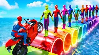 Thumbnail: SPIDERMAN Rescue superhero vs Batman vs Iron man Funny Moments GTA 5 Superheroes
