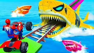Thumbnail: SPIDER-MAN Wins Superhero in Mega Ramp Car Racing Challenge Funny Game GTA 5 Epic Superheroes