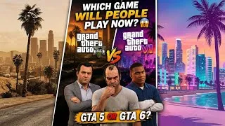 Thumbnail: GTA 5 vs GTA 6: Which Game Will People Play NOW? 😱🎮 #gaming #gta #gta5 #gta6 #games