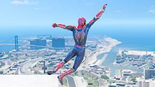Thumbnail: GTA 5 IRON SPIDERMAN Ragdolls (Euphoria Physics Showcase) #9