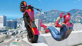 Thumbnail: GTA 5 IRON SPIDERMAN Ragdolls (Euphoria Physics Showcase) #8