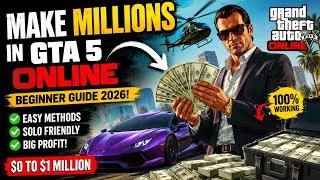 Thumbnail: GTA 5 Online: How to Make MILLIONS as a Beginner (2026 Guide) 💰
