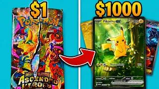 Thumbnail: $1 vs $1,000 Digital GOD PACK!