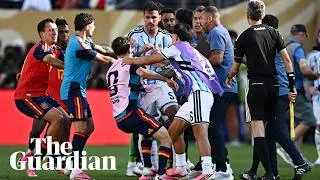 Thumbnail: Ugly scenes as Argentina lose World Cup final