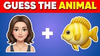 Thumbnail: Can You Guess The ANIMAL By Emoji 🐵🦍🐠 | Emoji Quiz | Animal Quiz Challenge