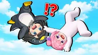 Thumbnail: GUGUGAGA Penguin Plays RAGDOLL PHYSICS! Skydiving (Roblox)