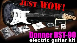 Thumbnail: Donner DST-90 electric guitar kit.  Unboxing, tests and review (is it the best cheap guitar so far?)