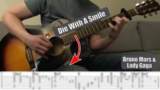 Thumbnail: Die With A Smile - Bruno Mars, Lady Gaga | fingerstyle TAB