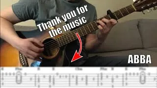 Thumbnail: Thank you for the music - ABBA | fingerstyle TAB