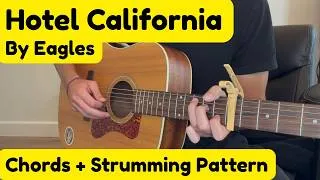 Thumbnail: Hotel California Easy Guitar Tutorial | Basic Open Chords and Strumming