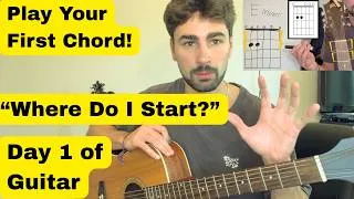 Thumbnail: Your First Guitar Lesson (Your First Chord) - Learn the Basics of Guitar Easy and for Beginner