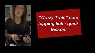 Thumbnail: Try the “Crazy Train” solo tapping lick in this quick lesson!