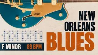 Thumbnail: F Minor Blues Backing Track | New Orleans Groove – 89 BPM