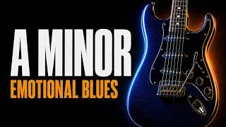 Thumbnail: Emotional Blues Guitar Backing Track in A Minor | 76 BPM