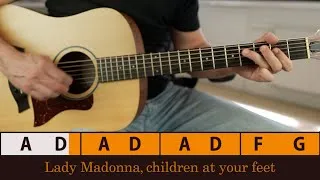 Thumbnail: LADY MADONNA  – The Beatles | Guitar & Vocals (Play-Along)