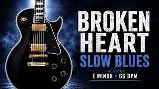 Thumbnail: Broken Heart Slow Blues Backing Track in E Minor | 66 BPM