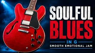 Thumbnail: Soulful Blues Guitar Backing Track in G | Smooth Emotional Blues Jam