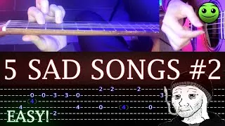Thumbnail: 5 EASY Sad Songs | Guitar Tutorial [TABS] Fingerstyle