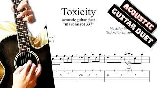 Thumbnail: Toxicity acoustic TABs by "maromaro1337" both guitar lines