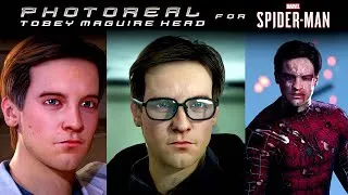 Thumbnail: Photoreal Tobey Maguire Head Replacer (RAIMI STYLE Cinematic)  - Marvel’s Spider Man PC Mods -