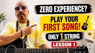 Thumbnail: ZERO EXPERIENCE? Play Your First Song Using ONLY 1 String | Guitar Lesson 1