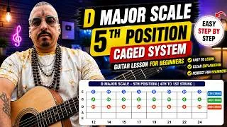 Thumbnail: How to - Play D Major Scale Pattern 5 | CAGED System Guitar Lesson