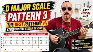 Thumbnail: D Major Scale Pattern 3 – The BEST Pattern? CAGED System Guitar Lesson
