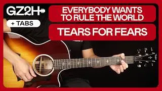 Thumbnail: Everybody Wants To Rule The World Guitar Tutorial Tears For Fears Lesson |Chords + TAB|