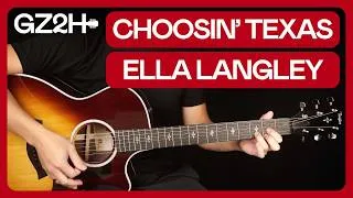 Thumbnail: Choosin' Texas Guitar Tutorial Ella Langley Lesson |Standard Tuning + Live Tuning|
