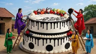 Thumbnail: 🎂35 FOOT दुनिया का सबसे बड़ा birthday Cake 😱 | 6 बहनों ने अनाथ राहुल का सपना किया पूरा ❤️.