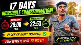 Thumbnail: Ssc Gd Physcial 5km Running 29 minutes to 22 :53 Just 17 Days of Right Training 