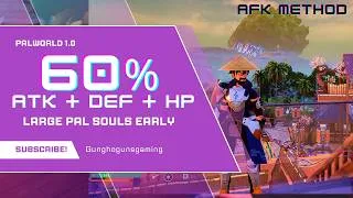 Thumbnail: Palworld: Grind Large Pal Souls SUPER Early - 60% Stronger Pals in Minutes!
