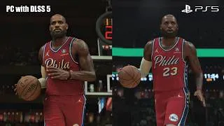 Thumbnail: NBA2K27 PS5 vs PC with DLSS 5