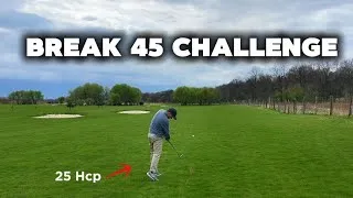 Thumbnail: Can 25 Handicapper Break 45?  🤔