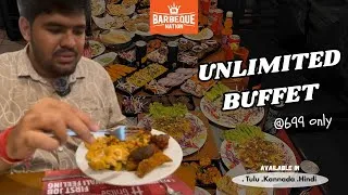 Thumbnail: Barbeque Nation Unlimited Buffet @ ₹699 😱 |Tulu Kannada Hindi