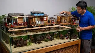 Thumbnail: Amazing Floating Fisherman's Village Diorama Above a Real Aquarium | DIY Miniature Aquascape