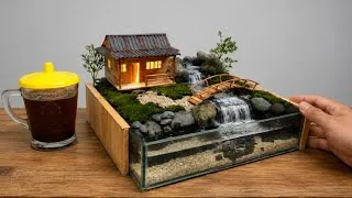Thumbnail: DIY Miniature Waterfall with Real Plants 🌿 The Result is Super Aesthetic & Calming!