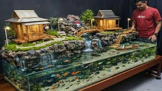 Thumbnail: More Than Just an Aquarium! A Mini Japanese Village with a Real Waterfall