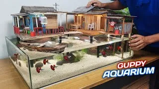 Thumbnail: Miniature Floating House Decoration for Guppy Fish Habitat