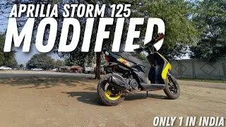 Thumbnail: Dirt Modification On Aprilia Storm 125 | Only 1 in India|  Gurung Brothers