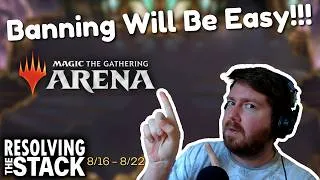 Thumbnail: REPORT EVERYONE ON MAGIC ARENA!!!! | Weekly MTG News Recap | Resolving The Stack | 8/16-8/22