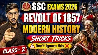 Thumbnail: SCC EXAMS 2026 के लिए Modern History- Revolt of 1857 Tricks  ✅️ Eduquity Pattern GK by Gv Sir