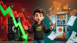 Thumbnail: Crude Oil Crash 🤯 Fir Bhi Petrol Sasta Kyun Nahi? India Ka Asli Game!